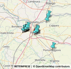 Mappa Via Mario Cavallari, 44124 Ferrara FE, Italia (8.70833)