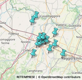 Mappa SS9, 43122 Parma PR, Italia (8.73933)