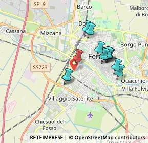 Mappa Via Vincenzo Barlaam, 44122 Ferrara FE, Italia (1.53692)