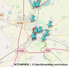 Mappa Via Vincenzo Barlaam, 44122 Ferrara FE, Italia (3.10727)