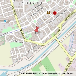 Mappa Via Aurelio Saffi, 4, 41034 Finale Emilia, Modena (Emilia Romagna)