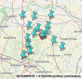 Mappa Via Luigi Einaudi, 41032 Cavezzo MO, Italia (11.90706)
