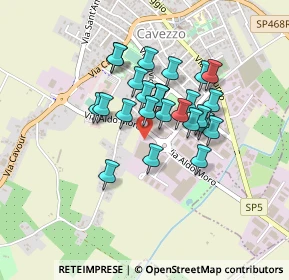 Mappa Via Luigi Einaudi, 41032 Cavezzo MO, Italia (0.31923)