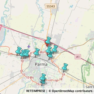 Mappa Stradello Matilde di Canossa, 43122 Parma PR, Italia (4.08833)