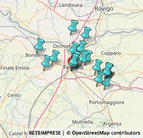 Mappa Via Vincenzo Monti, 44122 Ferrara FE, Italia (9.615)