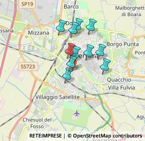 Mappa Via Vincenzo Monti, 44122 Ferrara FE, Italia (1.26818)