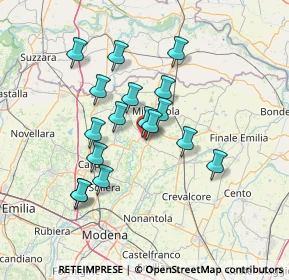 Mappa Via Guglielmo Marconi, 41032 Cavezzo MO, Italia (12.00588)