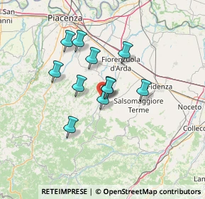 Mappa Via Ponticella, 29018 Lugagnano Val D'arda PC, Italia (10.36727)