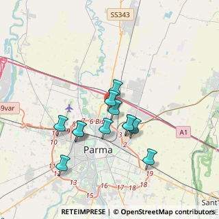 Mappa Via Irma ed Emma Gramatica, 43122 Parma PR, Italia (3.05417)