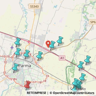 Mappa Strada Traversante Pedrignano, 43122 Parma PR (6.53667)