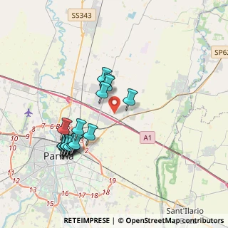 Mappa Strada Traversante Pedrignano, 43122 Parma PR (3.75059)