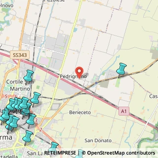 Mappa Strada Traversante Pedrignano, 43122 Parma PR (4.0985)