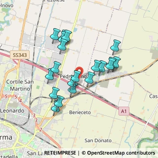 Mappa Strada Traversante Pedrignano, 43122 Parma PR (1.622)