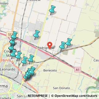 Mappa Strada Traversante Pedrignano, 43122 Parma PR (2.917)