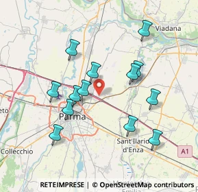 Mappa Strada Traversante Pedrignano, 43122 Parma PR (7.13462)