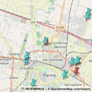 Mappa Via Giuseppe Botteri, 43122 Parma PR, Italia (3.27273)