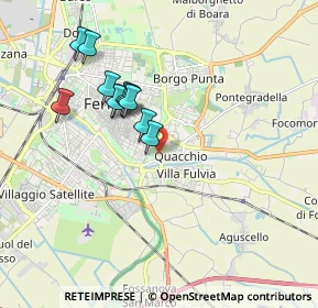 Mappa Viale Alfonso I D'Este, 44123 Ferrara FE, Italia (1.62727)
