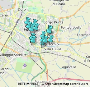 Mappa Viale Alfonso I D'Este, 44123 Ferrara FE, Italia (1.04133)
