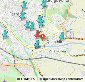 Mappa Viale Alfonso I D'Este, 44123 Ferrara FE, Italia (0.94077)