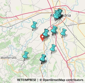 Mappa Via Piave, 15010 Frascaro AL, Italia (7.0965)