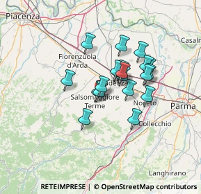 Mappa Via Parma, 43039 Salsomaggiore Terme PR, Italia (9.972)