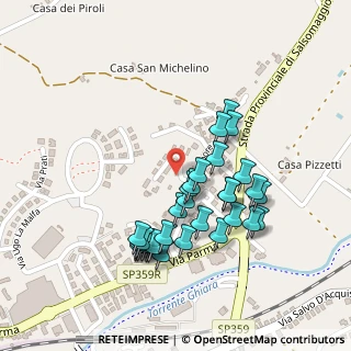 Mappa Via Parma, 43039 Salsomaggiore Terme PR, Italia (0.225)