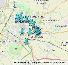 Mappa Via Antonio Campana, 44123 Ferrara FE, Italia (1.29063)