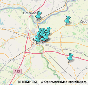 Mappa Via Antonio Campana, 44123 Ferrara FE, Italia (3.88083)