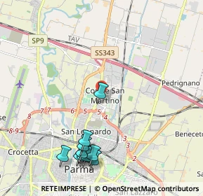 Mappa Piazza Grazia Deledda, 43122 Parma PR, Italia (2.50273)