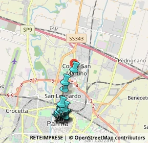 Mappa Piazza Grazia Deledda, 43122 Parma PR, Italia (2.4885)