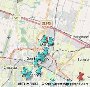 Mappa Piazza Grazia Deledda, 43122 Parma PR, Italia (2.69846)