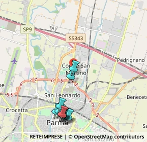 Mappa Piazza Grazia Deledda, 43122 Parma PR, Italia (2.40917)