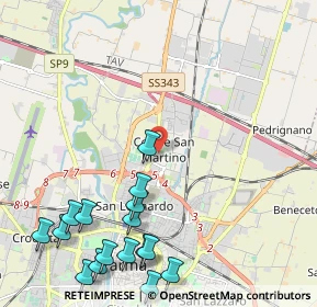 Mappa Piazza Grazia Deledda, 43122 Parma PR, Italia (2.875)