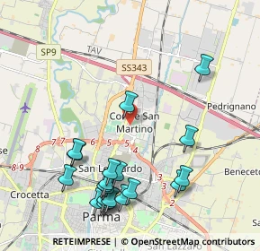 Mappa Piazza Grazia Deledda, 43122 Parma PR, Italia (2.3705)