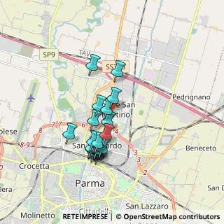 Mappa Piazza Grazia Deledda, 43122 Parma PR, Italia (1.563)