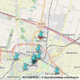 Mappa Piazza Grazia Deledda, 43122 Parma PR, Italia (2.61)