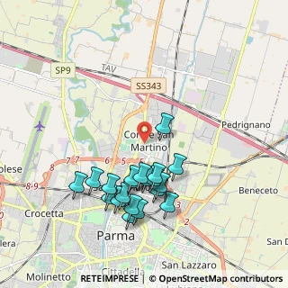Mappa Piazza Grazia Deledda, 43122 Parma PR, Italia (1.9155)