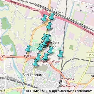 Mappa Piazza Grazia Deledda, 43122 Parma PR, Italia (0.5685)