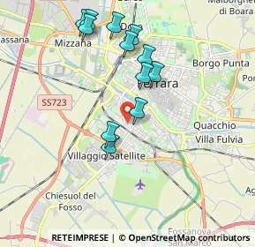 Mappa Via Fratelli Aventi, 44122 Ferrara FE, Italia (1.84667)