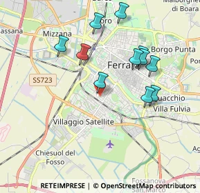 Mappa Via Fratelli Aventi, 44122 Ferrara FE, Italia (1.84727)