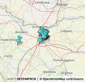 Mappa Via Fratelli Aventi, 44122 Ferrara FE, Italia (3.86909)