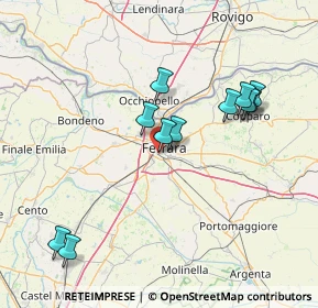 Mappa Via Fratelli Aventi, 44122 Ferrara FE, Italia (14.74636)