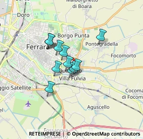 Mappa Via Bulgaria, 44123 Ferrara FE, Italia (1.1325)