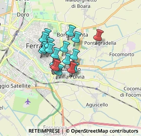 Mappa Via Bulgaria, 44123 Ferrara FE, Italia (1.19158)