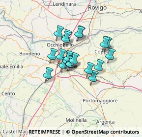 Mappa Via Bulgaria, 44123 Ferrara FE, Italia (9.0385)