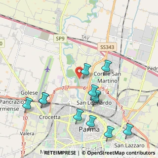 Mappa Moletolo, 43122 Parma PR, Italia (2.3725)