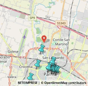 Mappa Moletolo, 43122 Parma PR, Italia (2.60545)