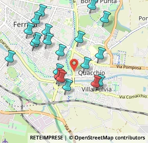 Mappa Via Adriano Aducco, 44123 Ferrara FE, Italia (0.996)