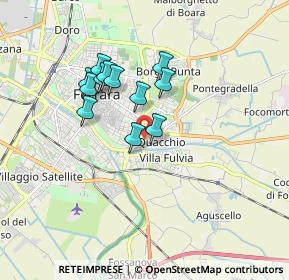 Mappa Via Adriano Aducco, 44123 Ferrara FE, Italia (1.40917)