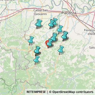 Mappa Località Donceto, 29020 Travo PC, Italia (10.5175)